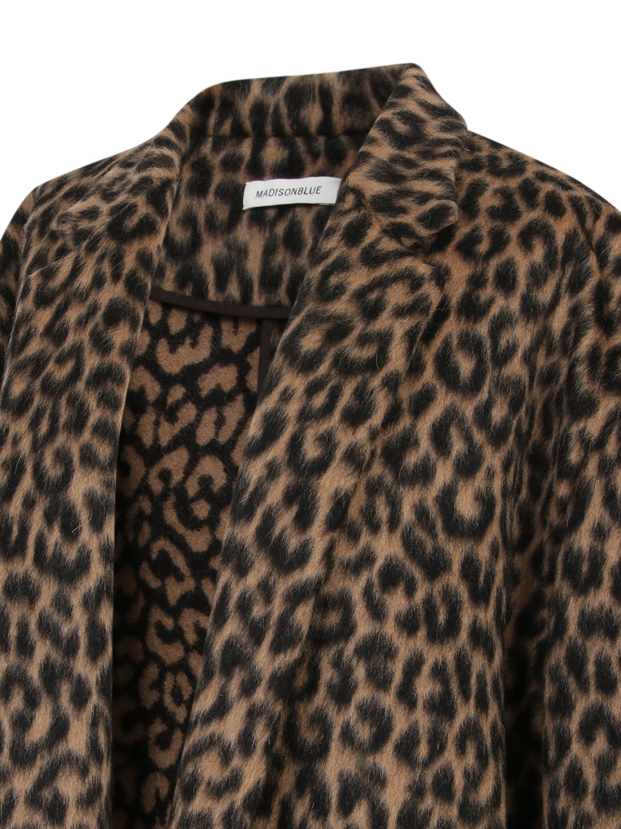 EGG SHAPED COAT LEOPARD | COAT | MADISONBLUE