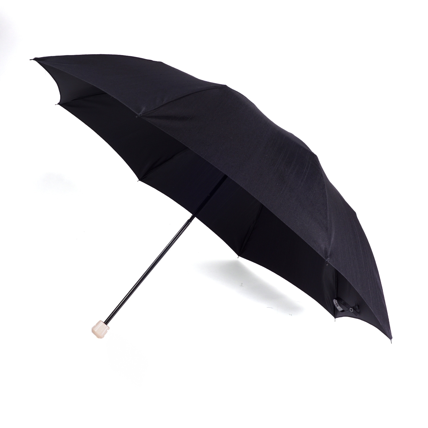 メンズ晴雨兼用傘】シャンタン-58cm折りたたみ-ブラック｜トンボ洋傘