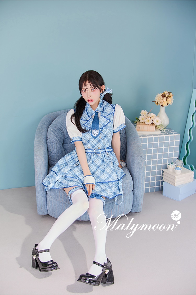 即日発送】アイドルチェックスクールガール《オリジナルコスプレ9点