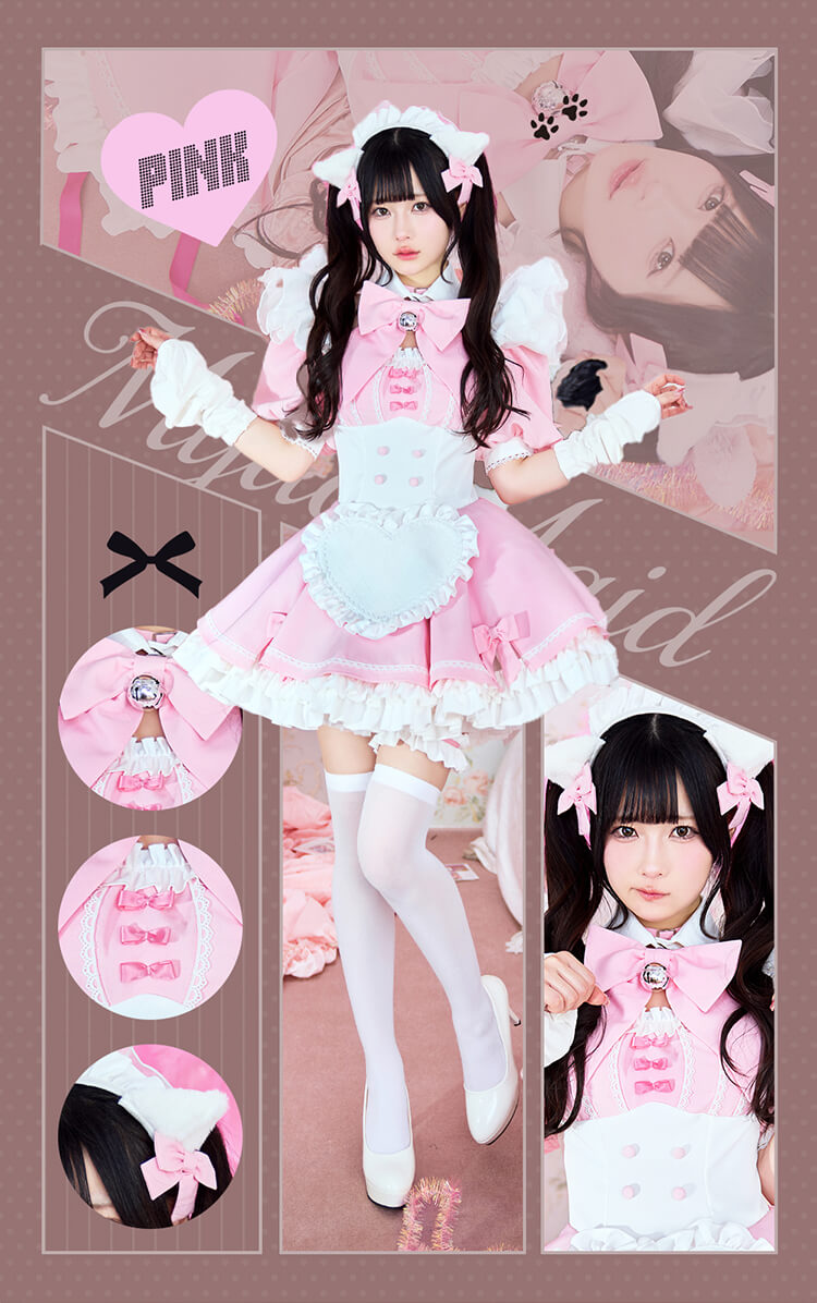 即日発送】ラブデコレイトミャオメイド《オリジナルコスプレ11点セット