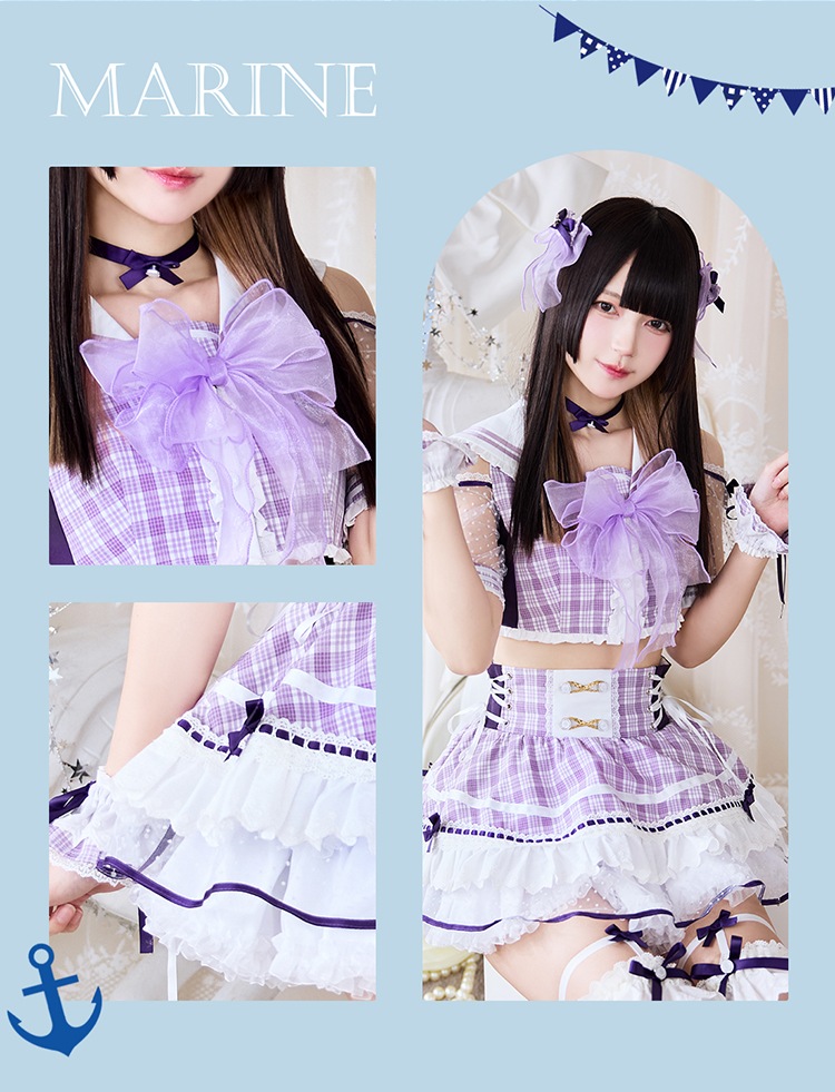 一部予約】【きゅるりんってしてみて着用】マリンコスチューム