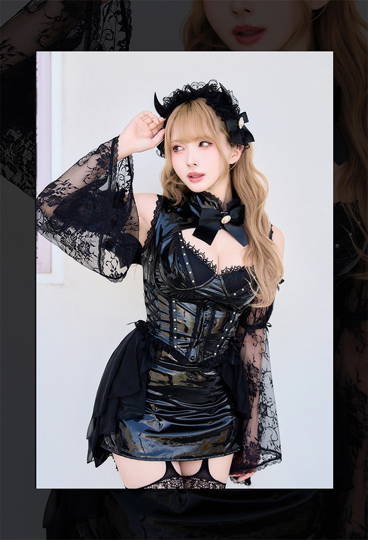 即日発送】ロゼノワールデビルウィッチ《ハロウィンコスプレ10点セット