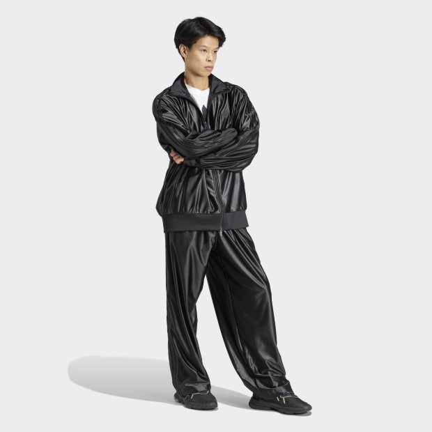 オーバーサイズ ファイヤーバード トラックパンツ ブラック ｜アパレル
