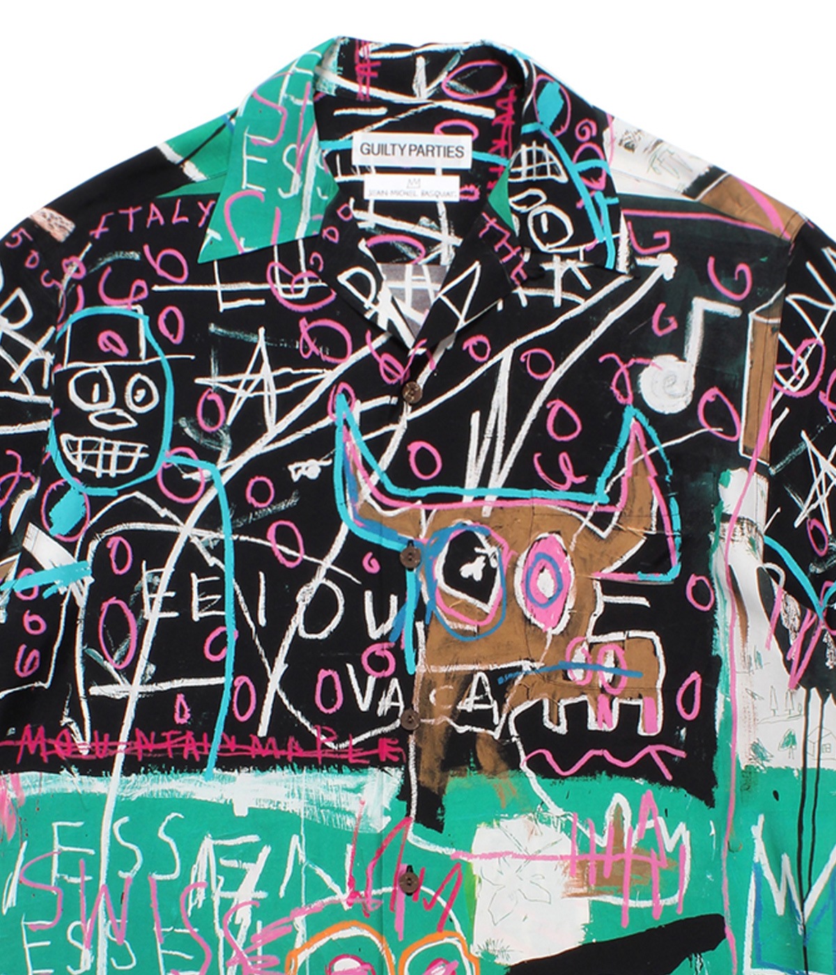 JEAN-MICHEL BASQUIAT / S/S HAWAIIAN SHIRT (TYPE-5)【ONE】｜WACKO