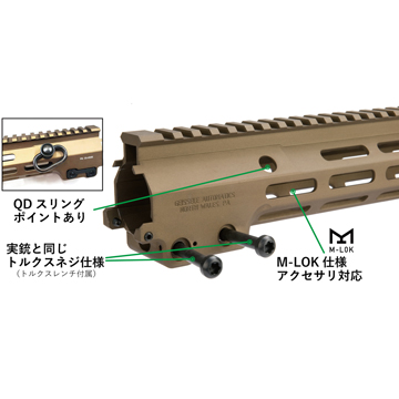 店内全品5％OFFクーポン】ANGRY GUN 各社M4用 GEISSELE タイプ SMR