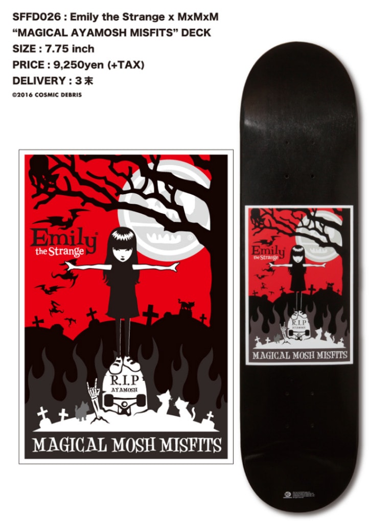 Emily the Strange x MxMxM “MAGICAL AYAMOSH MISFITS” DECK | SKATE