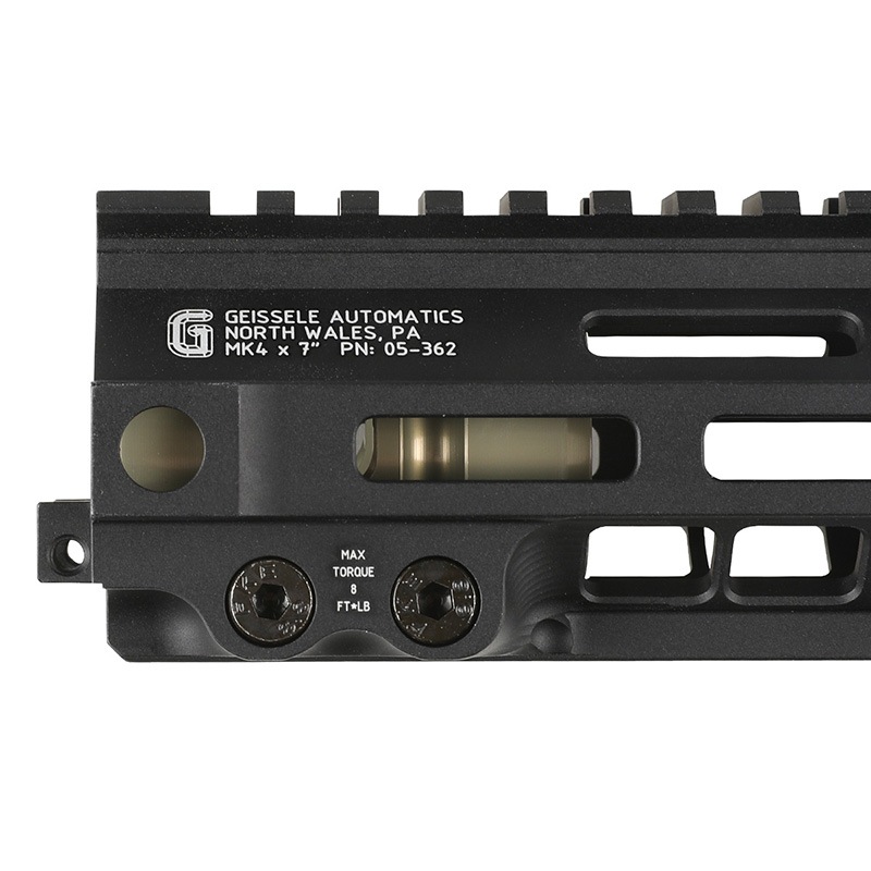 Zparts Geissele Mk4 7inch M-LOKハンドガード (GHK M4 GBB対応) Black