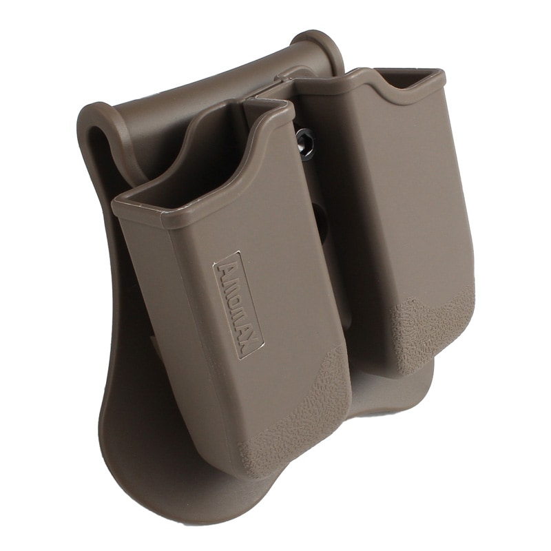 Amomax Beretta/Sig Sauer エアソフトダブルマガジンポーチ FDE (P226