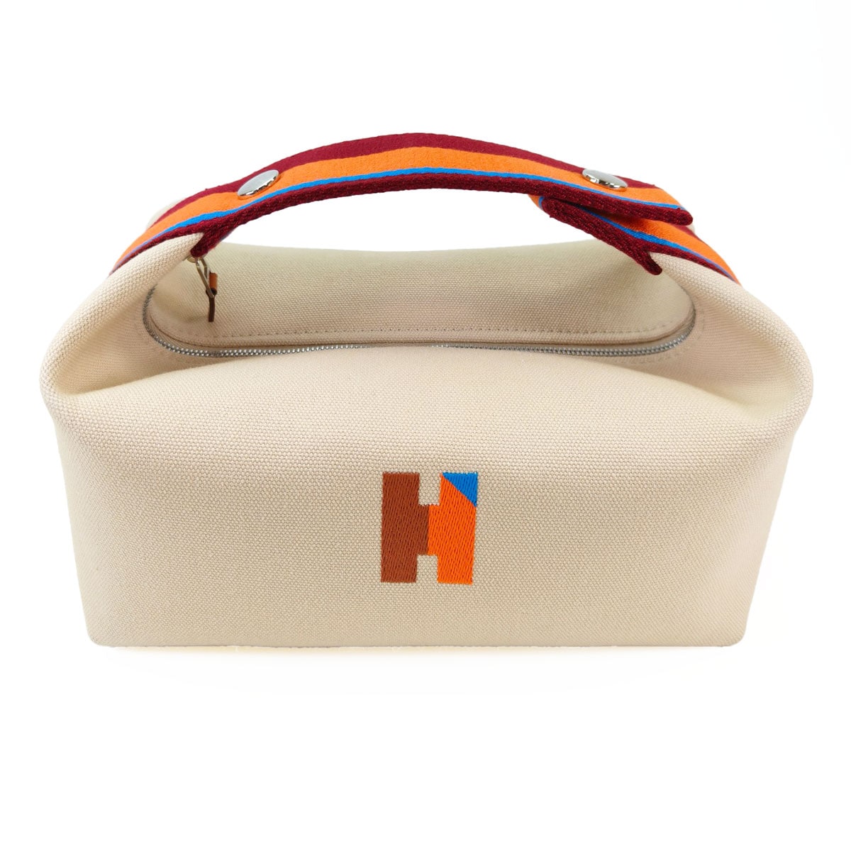 HERMES エルメス ブリッドアブラック ハンドバッグ ポーチ ベージュ