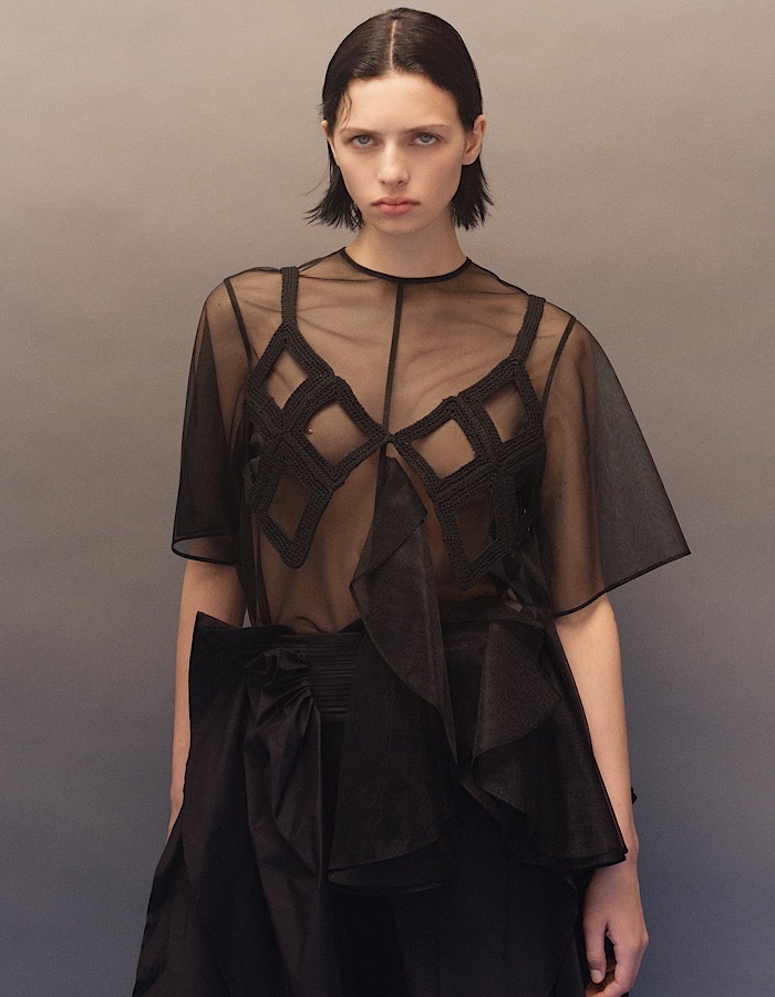 Diamond Bond Yarn Bustier / black | BOND YARN | RUMCHE OFFICIAL