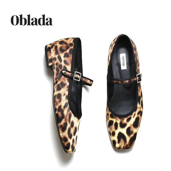 26SS】Oblada オブラダ OBLADA MARY JEAN LEOPARD メリージェーン