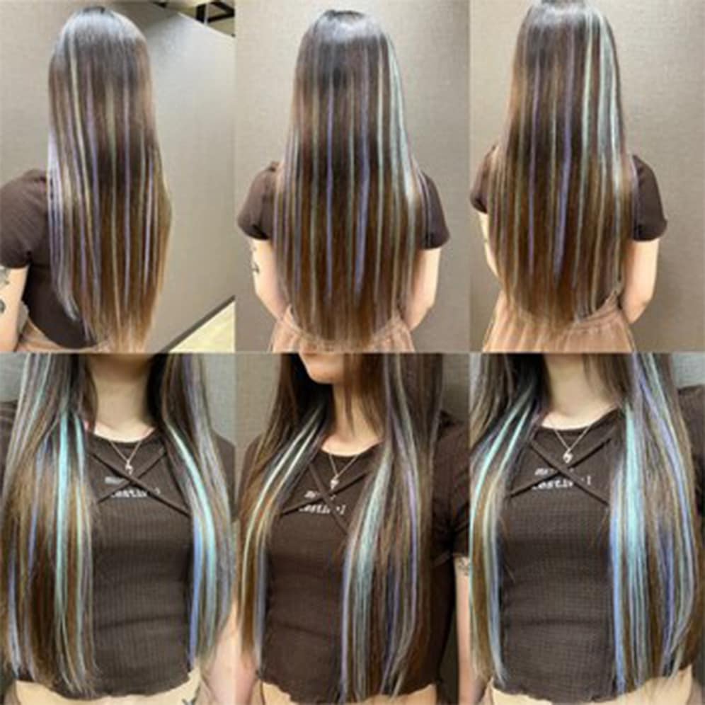 エクステ市場】シールエクステ 52cm40本分(80P) 原色カラー / 渋谷