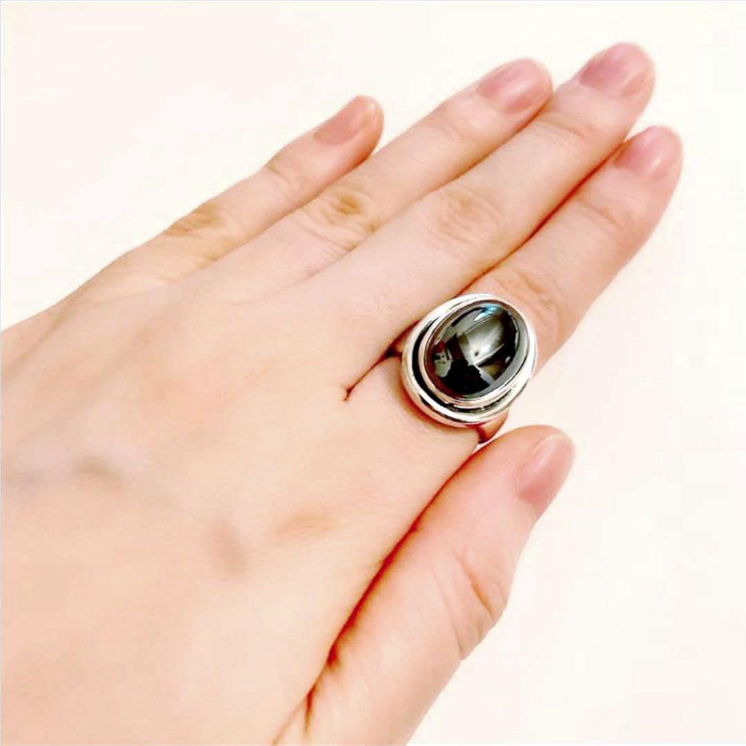 Georg Jensen ジョージジェンセン ヘマタイトリング 指輪 SV925
