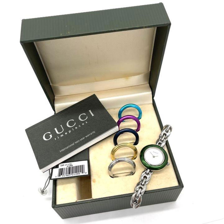 GUCCI グッチ レディース腕時計 チェンジベゼル チェーンベルト 6色