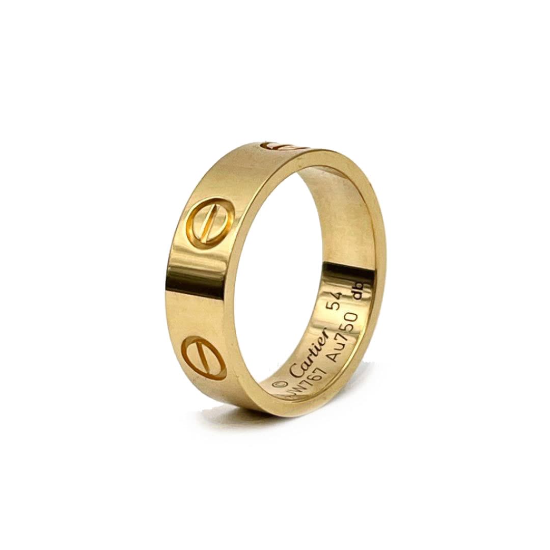 Cartier カルティエ ラブリング 指輪 K18YG イエローゴールド #54（約