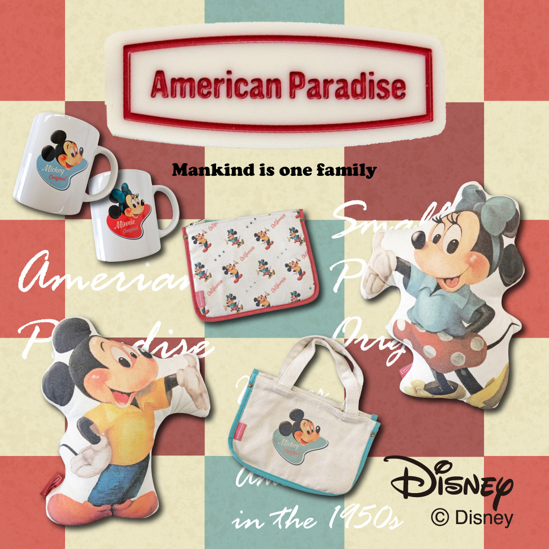 公式] Disney American Paradise マグカップ ミニー バッジ | DISNEY