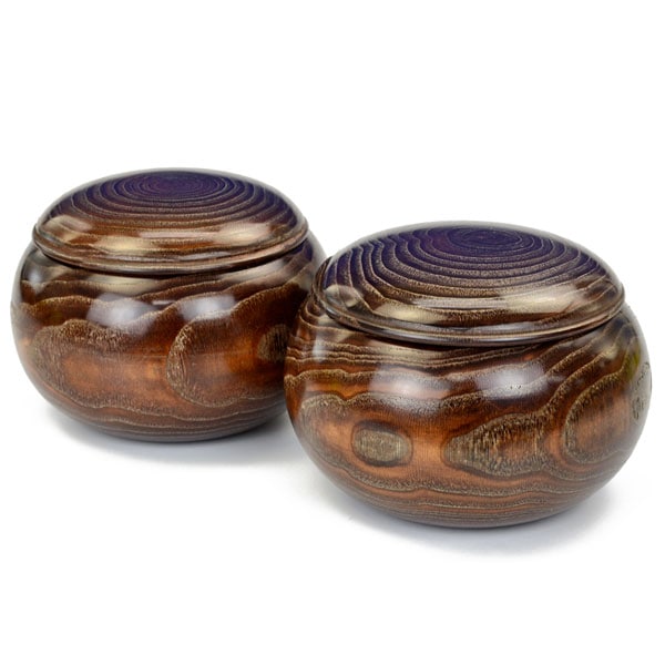 囲碁 木製碁笥 栗 特大 ※蛤碁石36号まで収納可能 | 碁笥・碁笥箱・碁笥