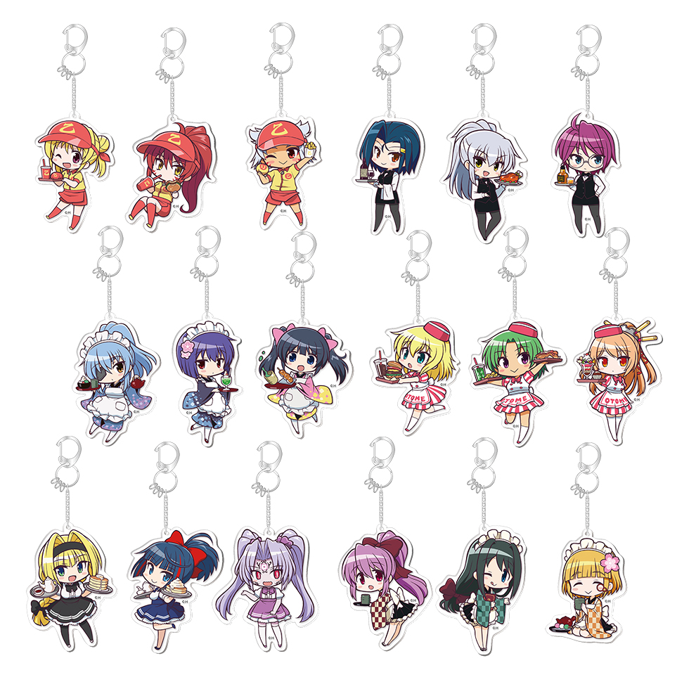 戦国乙女 かぎっ娘キーホルダーアクリルver.カフェ＆レストラン