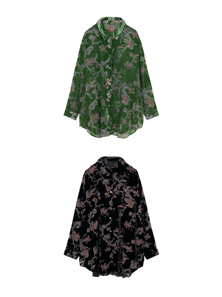 Velvet Over Shirt｜ベロアシャツ – MARTE