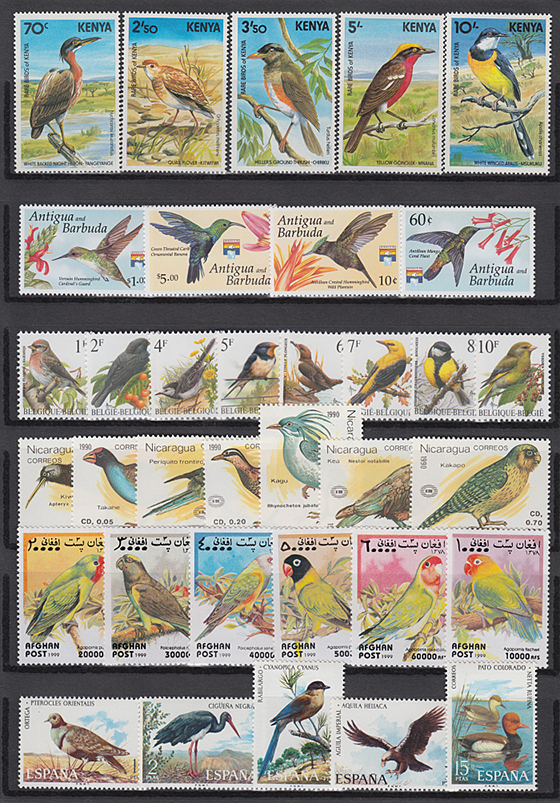 海外「鳥」切手コレクション - 趣味の切手専門店マルメイト | 外国切手