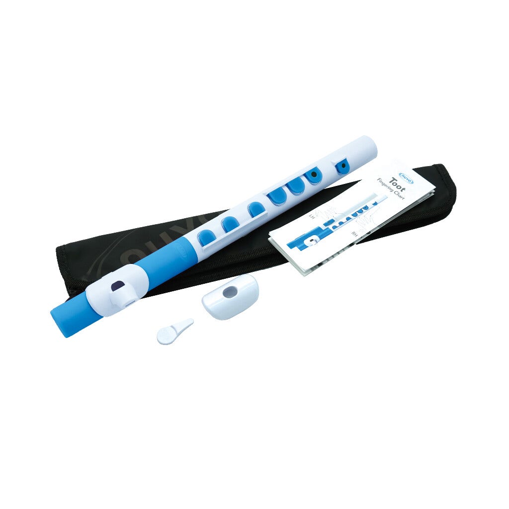 NUVO jFlute 2.0: Perfect First Flute for Kids (White/Blue)