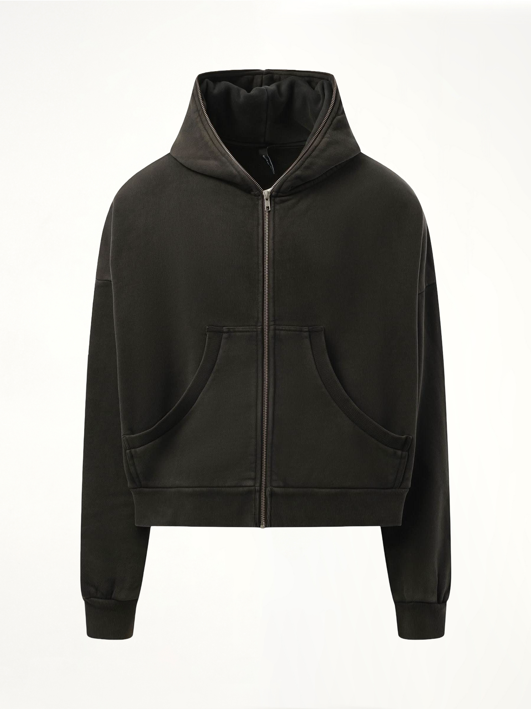 ENTIRE STUDIOS - Mens Eternal Zip Hoodie in Washed Black