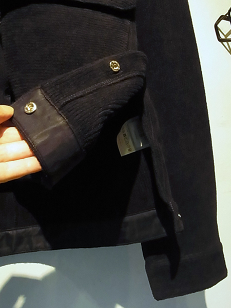 YOKE（ヨーク） ニットコーデュロイ ワイドショートジャケット