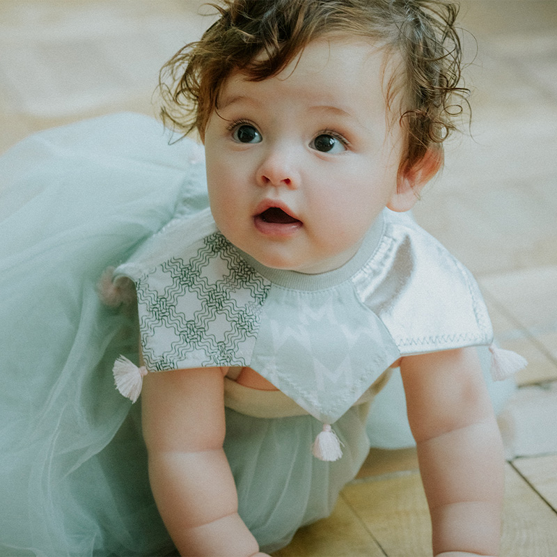 grid 5 piece mint | ギフト・スタイ・出産祝いのMARLMARL（マールマール）