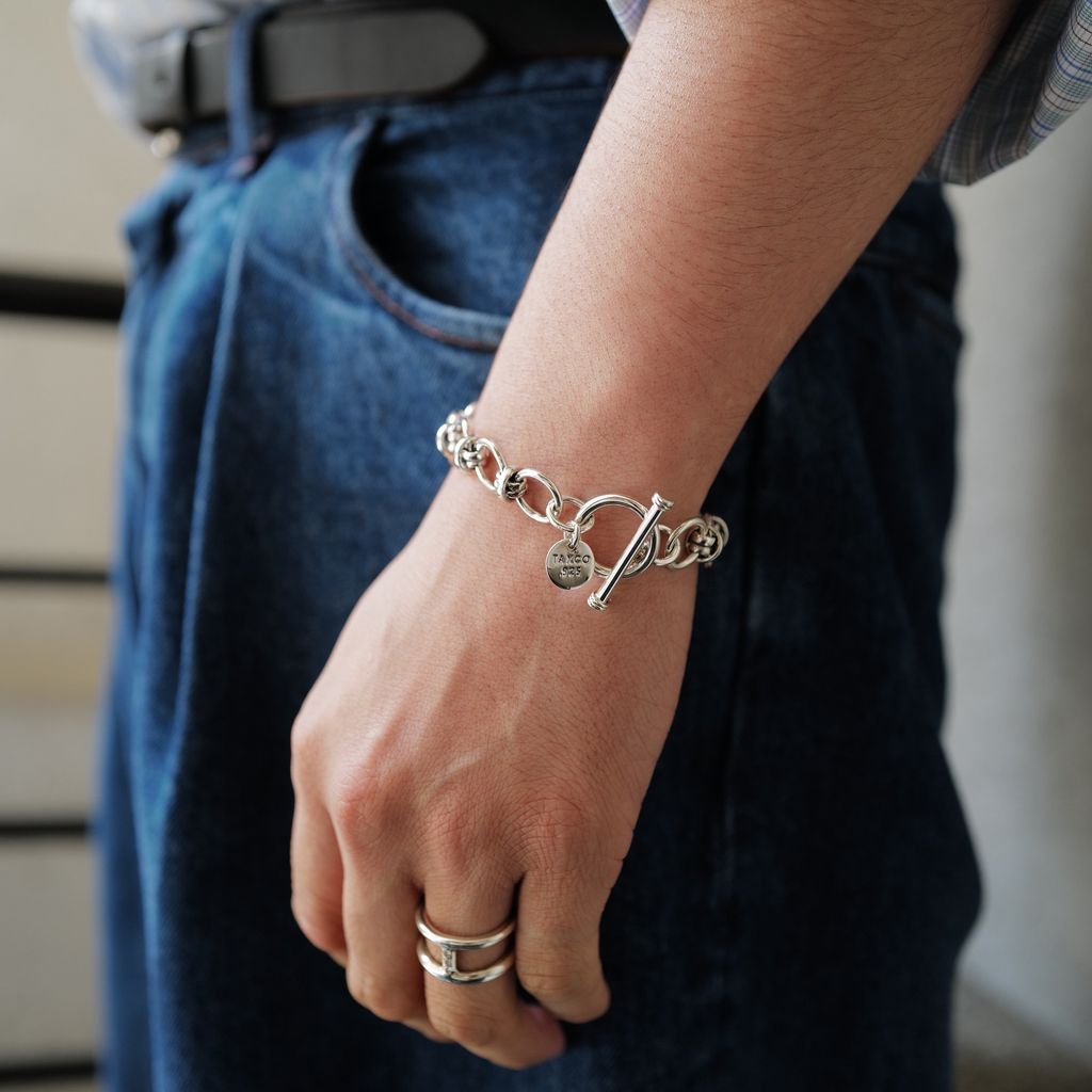 XOLO JEWELRY Horn Link Bracelet 12mm-17cm – MAROON WEBSTORE