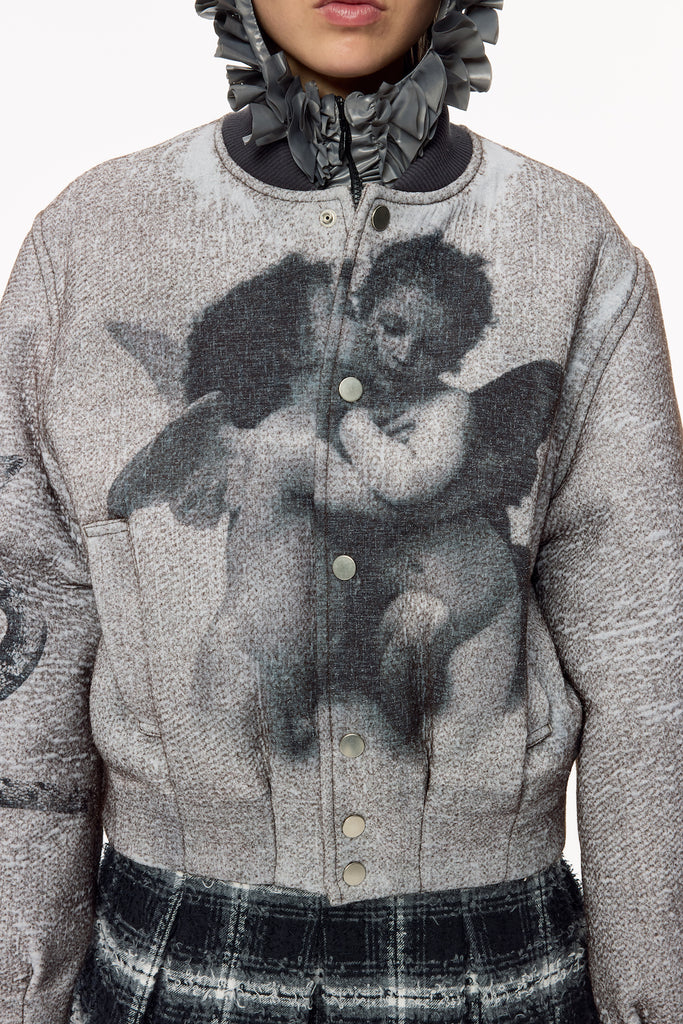Angel Bomber Jacket - Gray - MASU– MASU Official Online Store