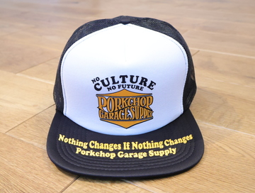 PORKCHOP GARAGE SUPPLY 「WAVE LOGO MESH CAP」 5パネルメッシュキャップ