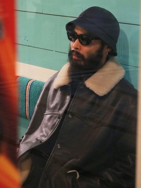 RADIALL 「MUSCLE SHOALS - RANCH COAT」 グレインレザー ボアランチコート