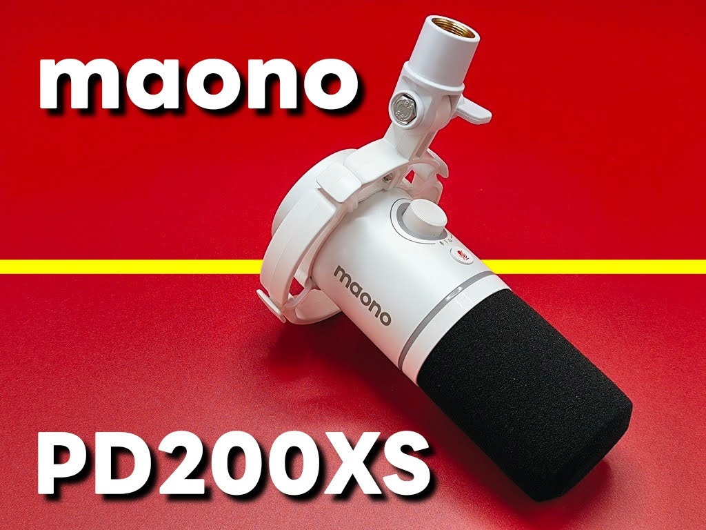 maono PD200XS ダイナミックマイク「マイクアーム付き」USB接続とXLR
