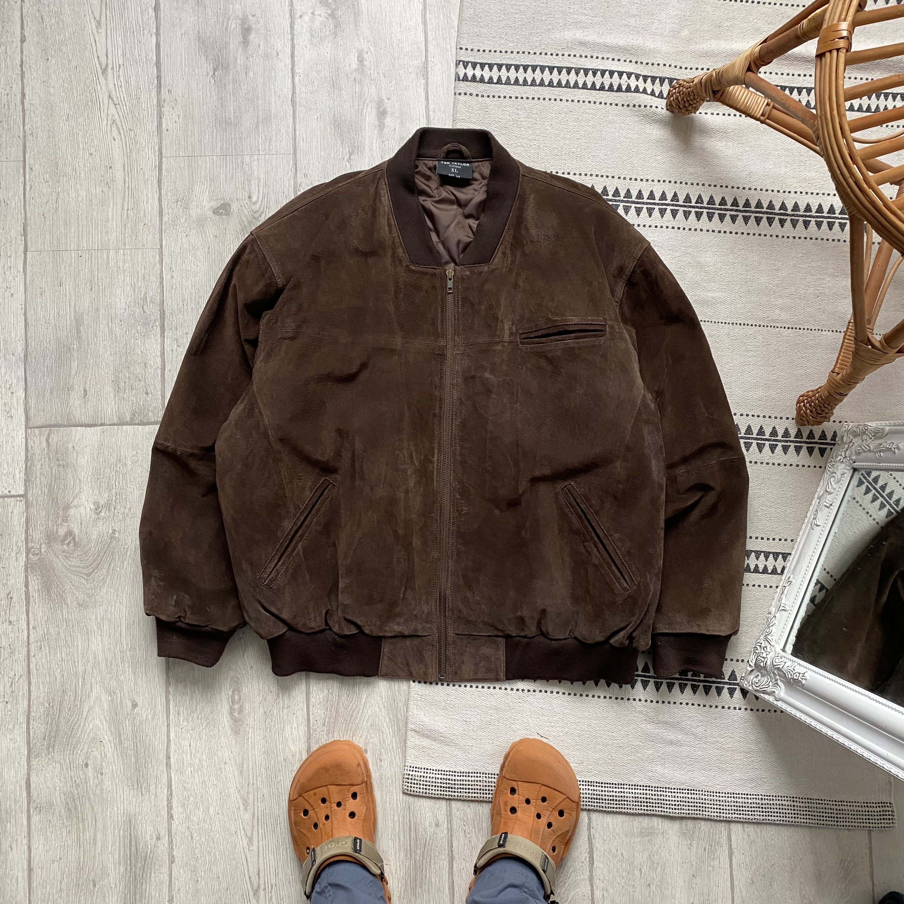 Schott Vintage 90s Schott Style Leather Suede Jacket USA Marlboro