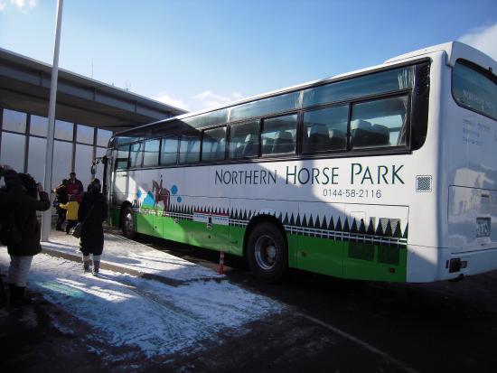 千歳空港からの無料シャトルバス - 苫小牧市、ノーザン ホースパークの