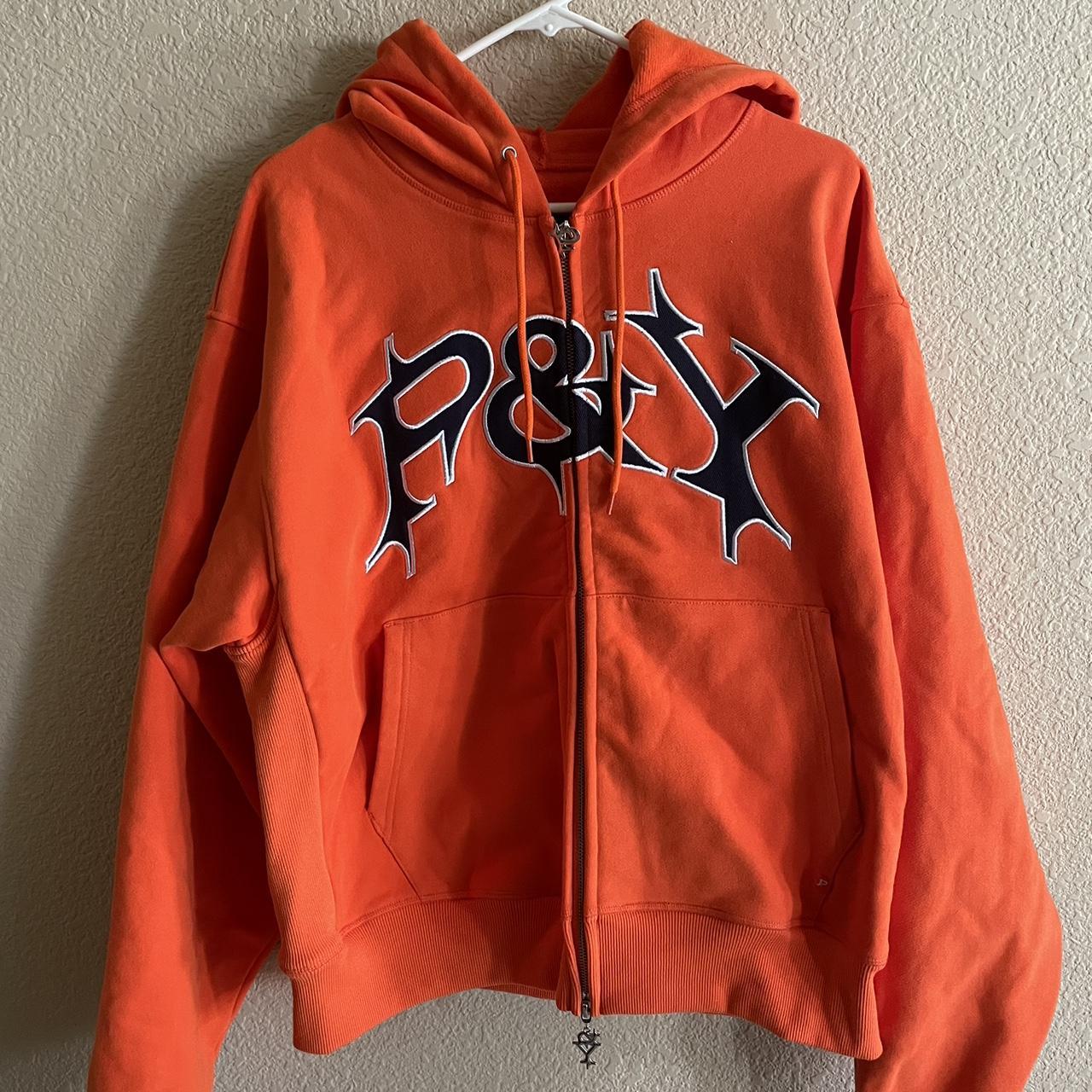 Orange punkandyo zip up hoodie Size L (true to | Depop