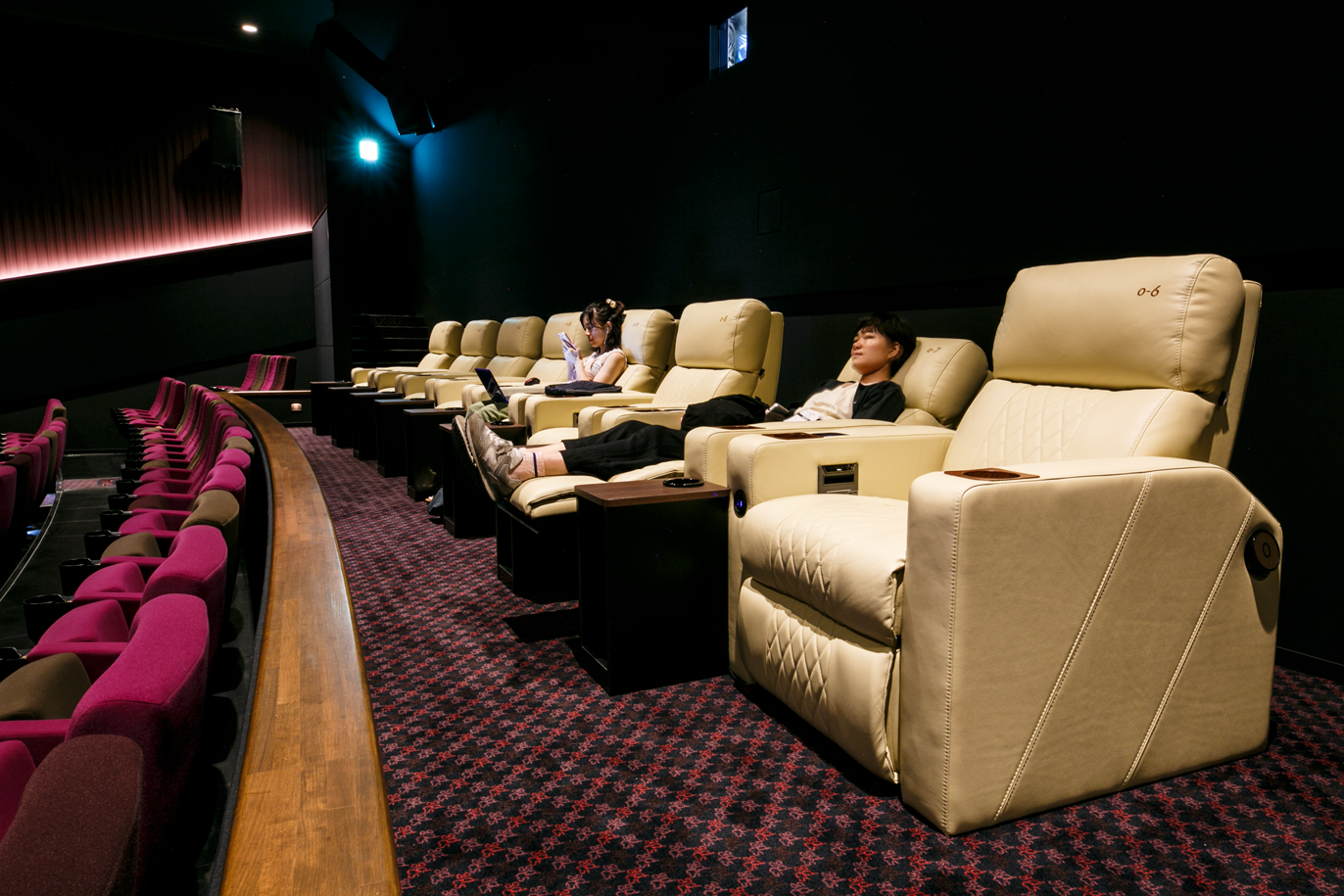 豪華なシートがある映画館