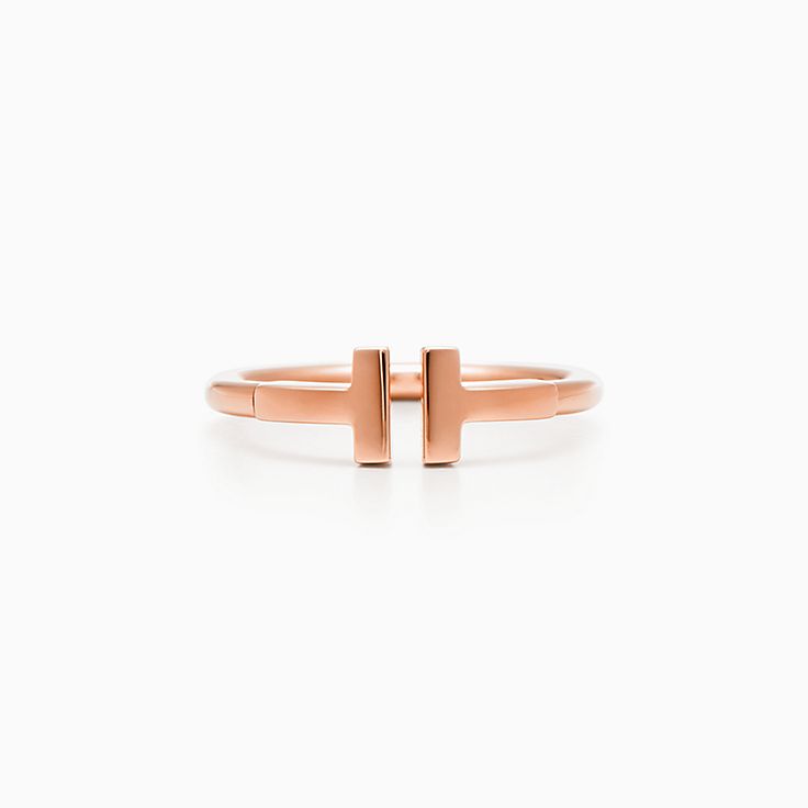 ティファニー T ワイヤー リング ローズゴールド | Tiffany & Co.
