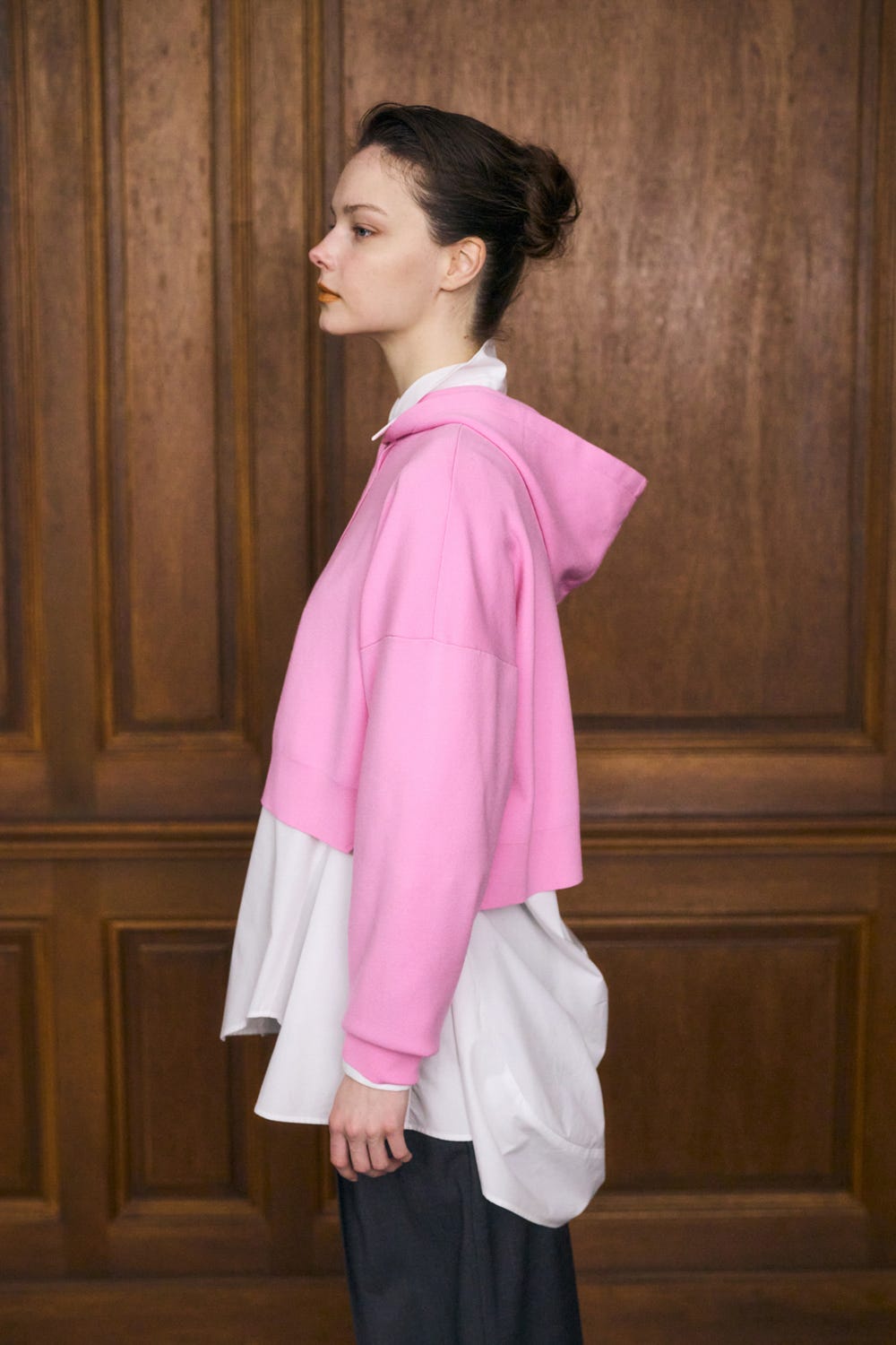 CROPPED HOODED PULLOVER｜38｜BLK｜KNIT WEAR｜ENFÖLD OFFICIAL