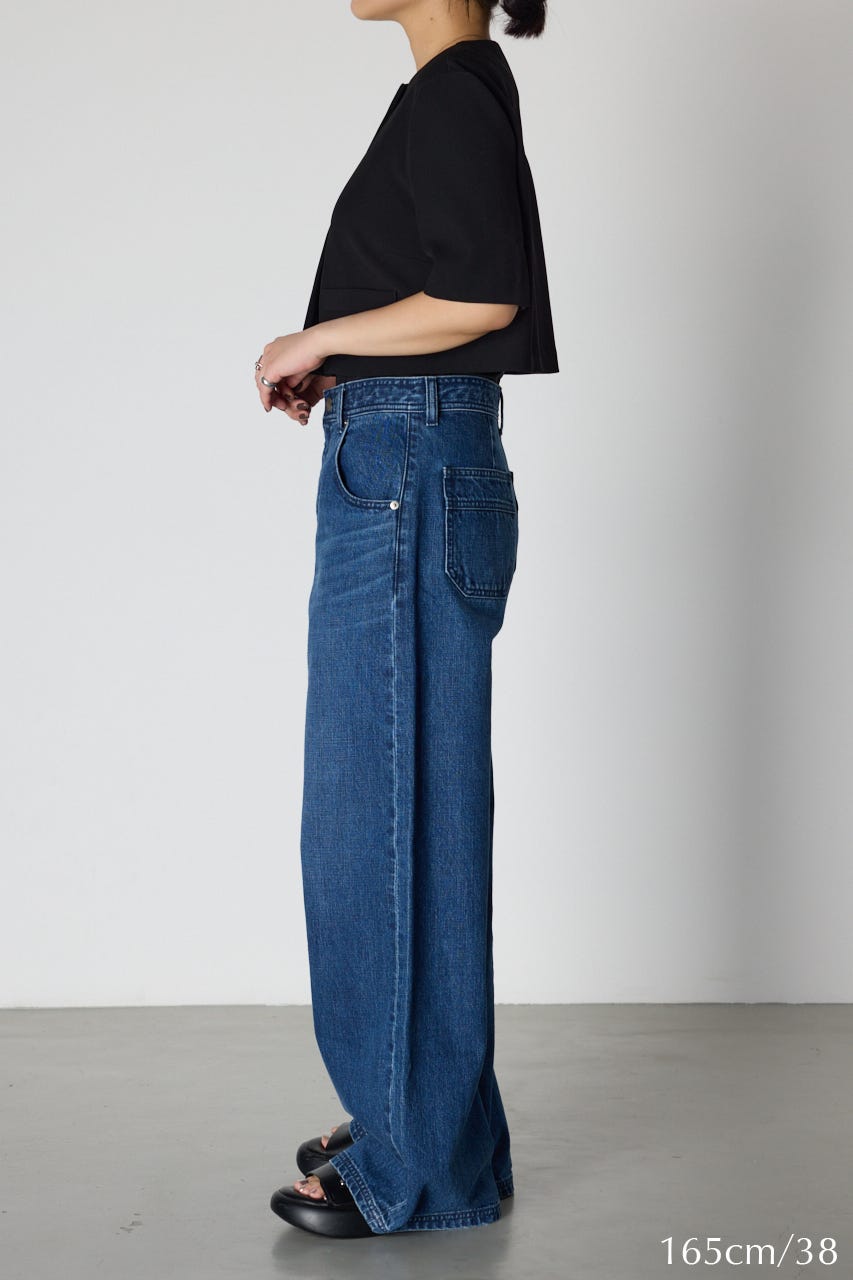 RIM.ARK | Middle straight blue denim (WIDE ) |RIM.ARK ONLINE STORE