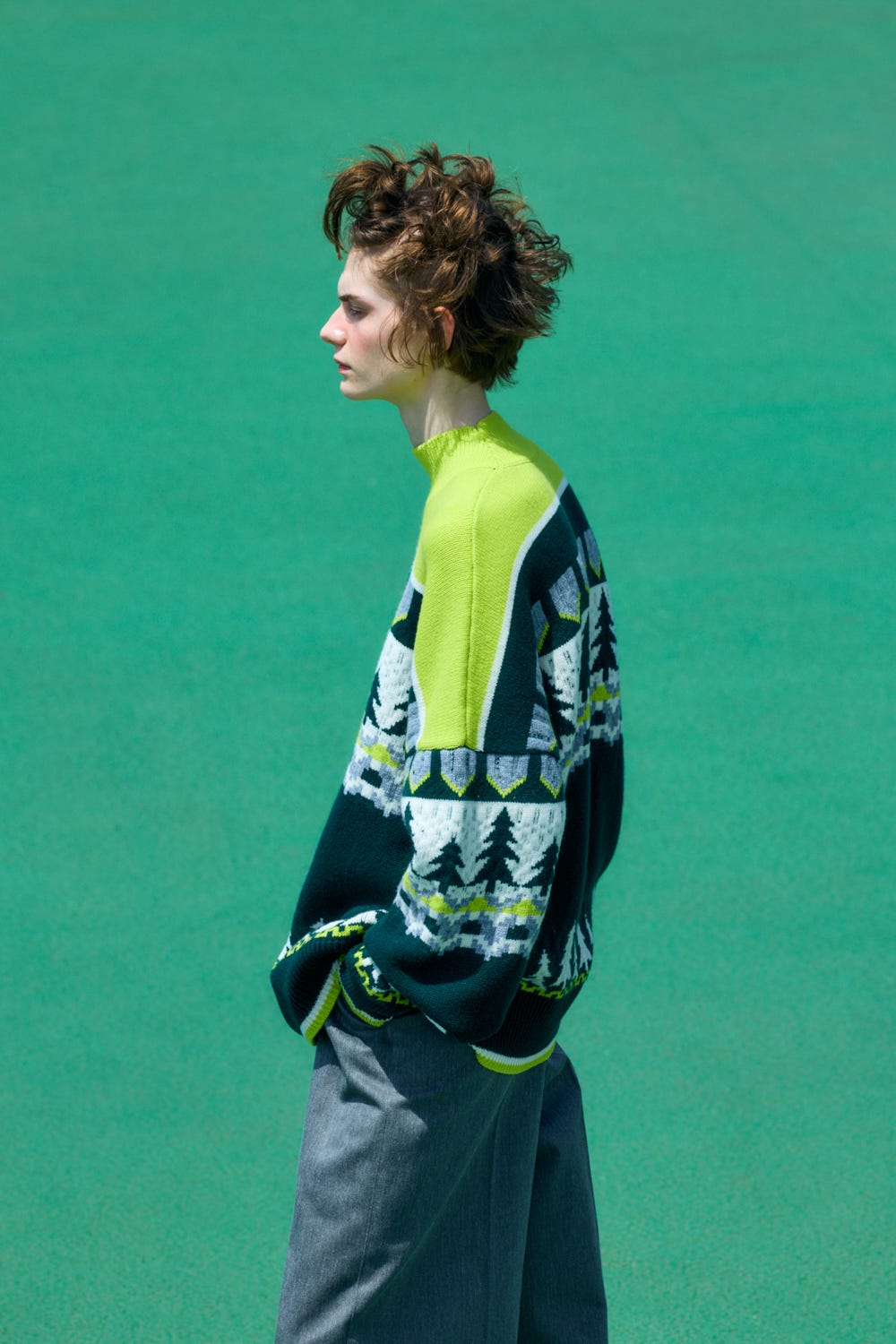 christmastree pullover｜M｜Zucchini｜knit wear｜någonstans