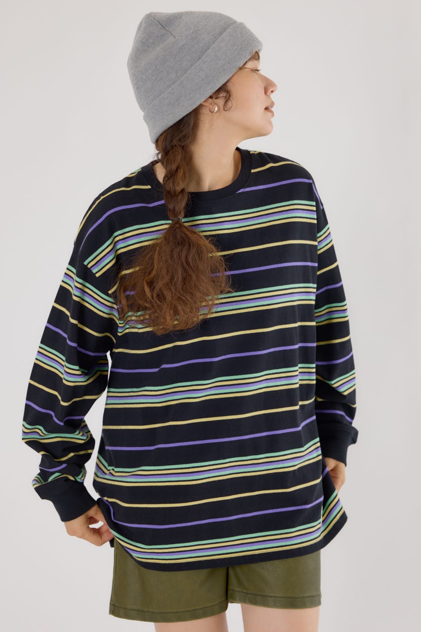 RODEO CROWNS WIDE BOWL | 【UNISEX】マルチボーダートップス (Tシャツ
