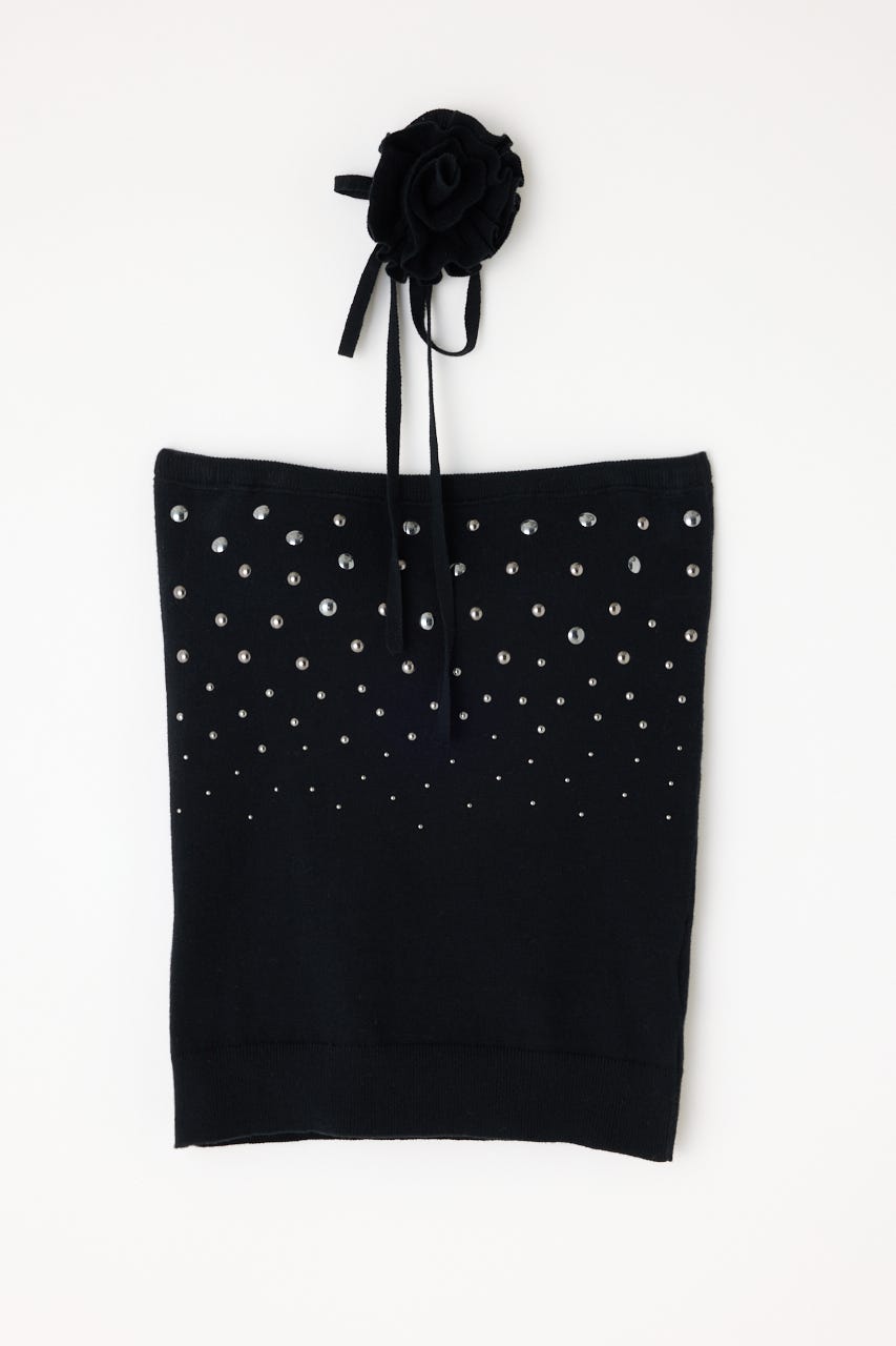 LAGUA GEM | STUDS KNIT ベアトップ (ニット ) |SHEL'TTER WEBSTORE