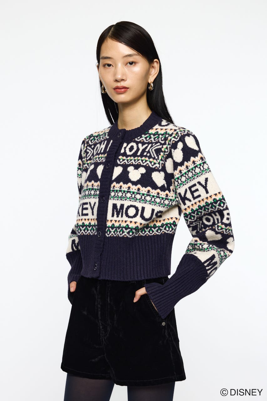 Disney SERIES CREATED by MUS | MD FAIR ISLE ニットカーディガン