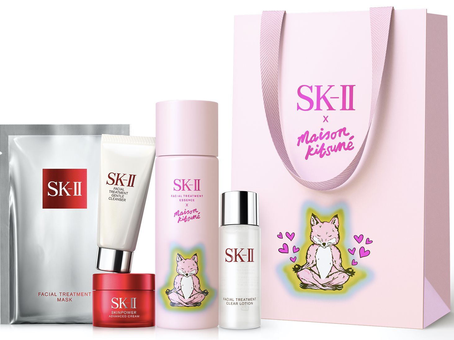 SK-II ファンデーションコンパクト & ブラシ220クリアピンク新品中古