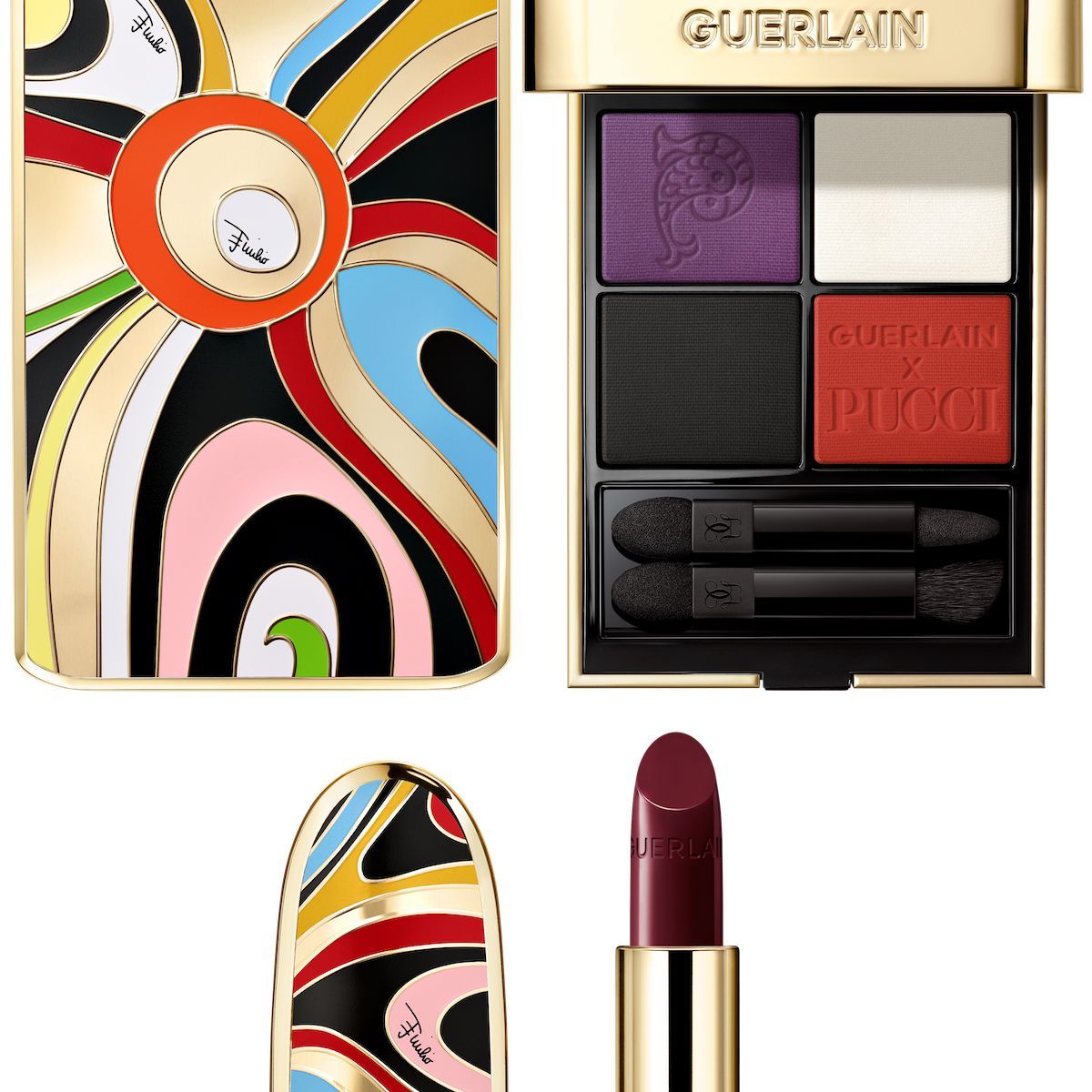 ゲランとプッチが待望の再コラボ。秋メイクを彩る限定品がマルモ柄に