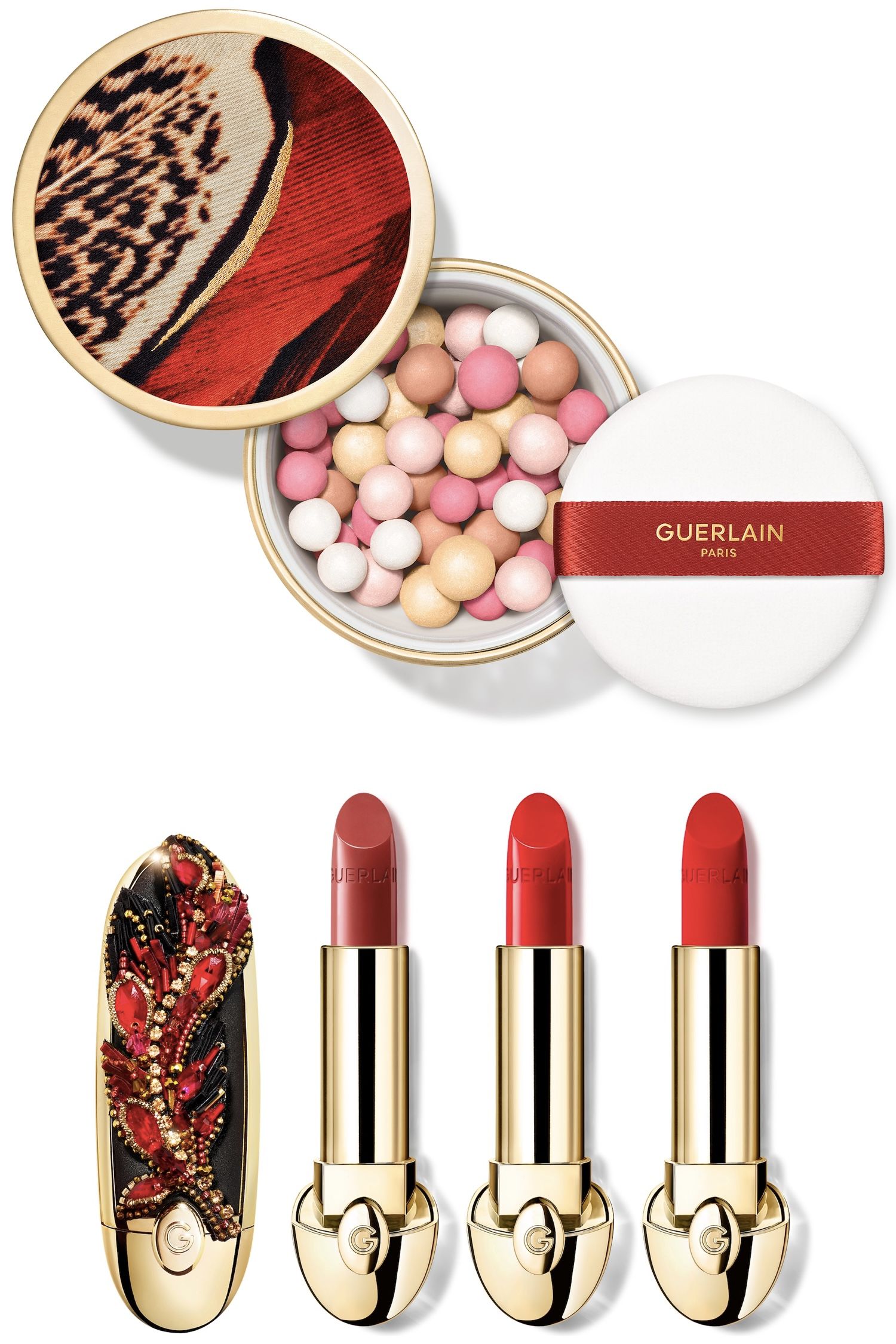 ゲランの2025年秋の限定メイクアップコレクションは華やかな鳥の羽に