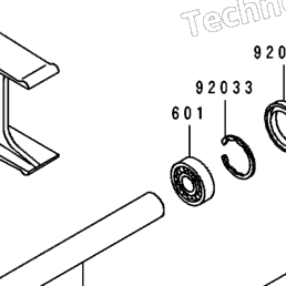 1993 Kawasaki NINJA ZX-6 (ZX600-D4) Swing Arm | Babbitts Kawasaki