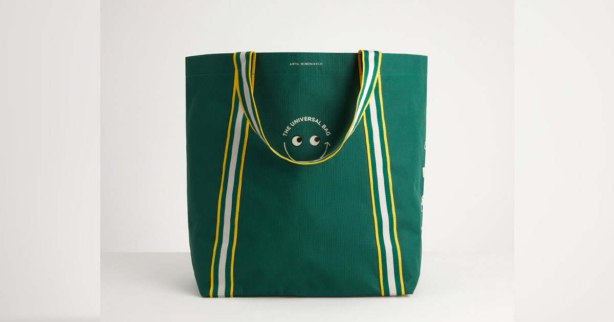 アニヤ・ハインドマーチ」がスーパー「ナショナル麻布」で再生素材の