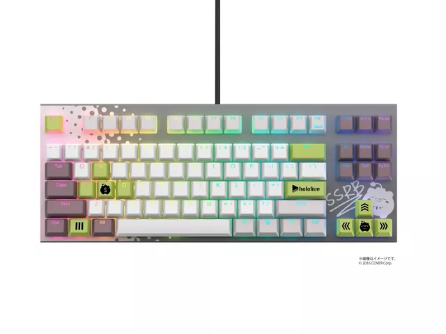 東プレ Realforce × hololive GX1 Keyboard 獅白ぼたん モデル(英語